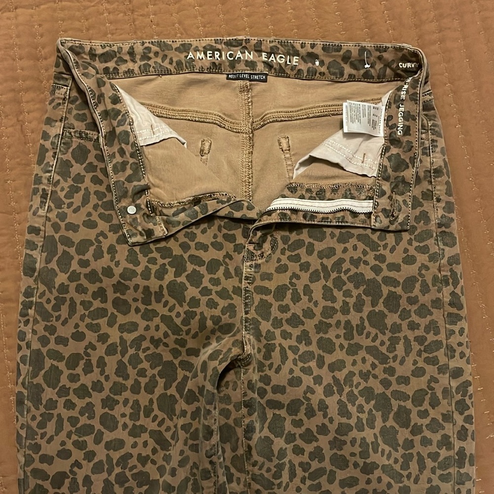 Leopard print jeggings from American Eagle